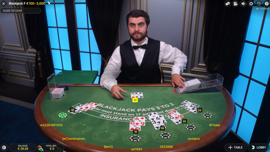 Live-Blackjack