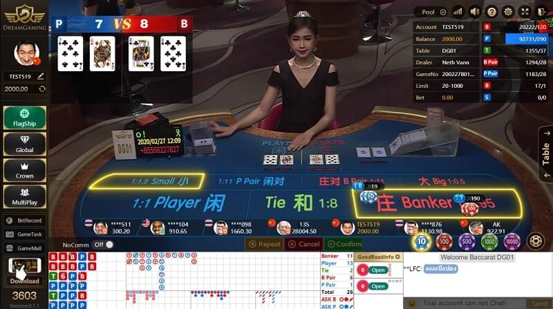 live baccarat